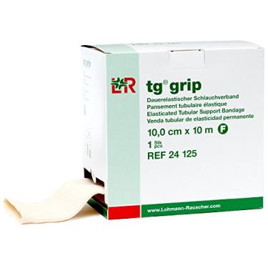 Imagem de Lohmann & Rauscher Tg Grip, Tamanho F, 10 Cm X M, Bandagem De Compressão Tubular Elástica Para Suporte Leve E Confortável, Manga Entorses, Distensões, Lesões Tecidos Moles, Meia Adequada A Pele