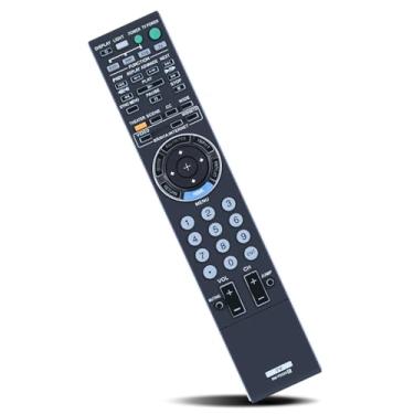 Imagem de Novo controle remoto RM-YD029 para Sony TV, substituição para Sony KDL-46Z5100 KDL-52XBR10 KDL-40Z5100 KDL-46XBR10 KDL-52Z5100 KDL46Z5100 KDL52XBR10 KDL40Z5100 KDL46XXXChaveiro BR10 DL52Z5100 Bravia