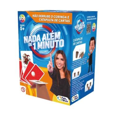 Imagem de Brinquedo Jogo Nada Além de 1 Minuto Não Derrube o Coringa 2 em 1 Pais&Filhos