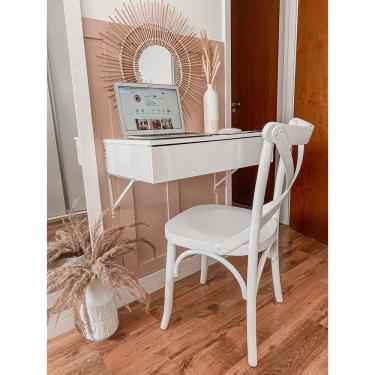 Imagem de Cadeira de Madeira Curve X Branca