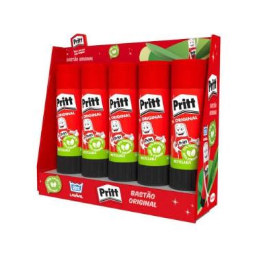 Imagem de Cola Bastão Pritt 40g Caixa Com 5 itens