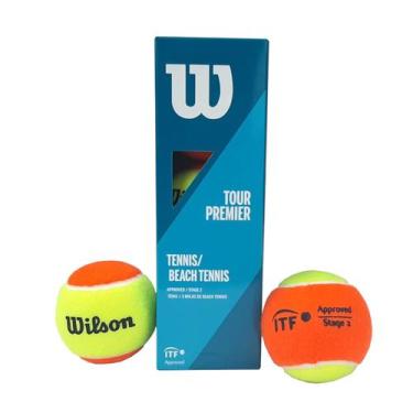 Imagem de Bola de Beach Tênis Wilson Tour Premier - 3 Unidades, Amarelo