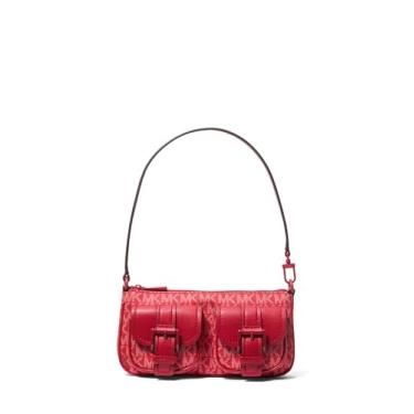 Imagem de Michael Kors Zoe pequena bolsa conversível, carmesim, Carmesim, One Size