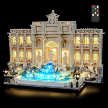 Imagem de LIGHTAILING Luz para Lego-21062 Fonte Trevi – Kit de iluminação LED compatível com blocos de construção Lego Modelo: versão de controle remoto – não inclui o conjunto de modelos