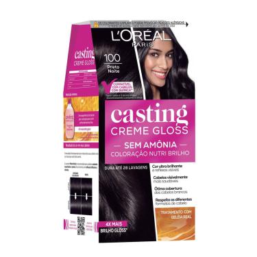 Imagem de Tintura Loreal Casting Creme Gloss 100 - Preto noite