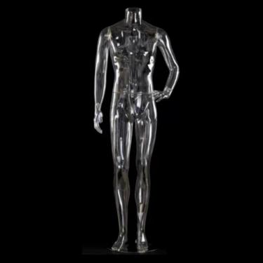 Imagem de Manequim Tsparent Dress Form Display, Torso De Manequim Masculino Para Casaco Terno Manto Cerimonial, Corpo De Manequim De Shopping De Loja De Noivas, Fácil De Configurar, Style2
