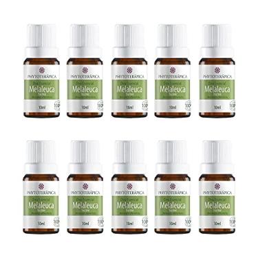 Imagem de Phytoterápica Kit 10x Óleo Essencial Melaleuca (Tea Tree) 10 ml – Aroma Herbal Revigorante – Uso em Difusores e Cremes – Frascos de Vidro com Gotejador