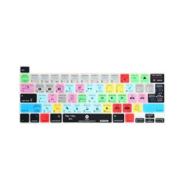 Imagem de XSKN Capa de silicone para teclado Premiere Pro Shortcuts para MacBook Pro 16.2 33.8 cm 2019 2020 com Touch Bar e Touch ID A2141 A2251 A2289 A2338 M1 Versão EUA e UE