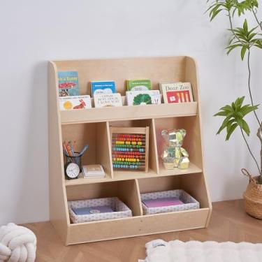 Imagem de SHINITOY Estantes infantis (estante Montessori de 3 camadas)