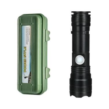 Imagem de Lanterna LED USB Recarregável Lanterna Portátil Com Zoom De Alta Potên