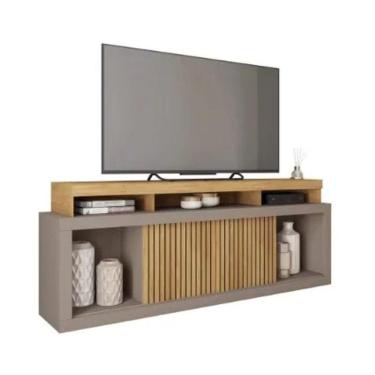 Imagem de Rack Ripado Tv Até 70 Polegadas 2 Portas Correr