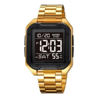 Imagem de Relógio Masculino Skmei Digital 2128 Dourado e Preto