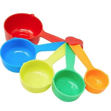 Imagem de Jogo de Medidores Copos Plástico 5 Multicolorido - GS