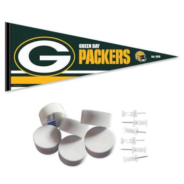 Imagem de Green Bay Packers Pennant Banner and Wall Tack Pads