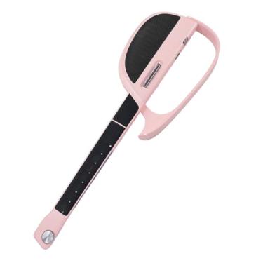 Imagem de Guitarra de Viagem Sem Cordas, Sintetizador de Acordes Poderoso, Partituras Interativas, Bateria Eletrônica Automática para Fácil Transformação de Estilo de Ritmo Dobrável (PINK)