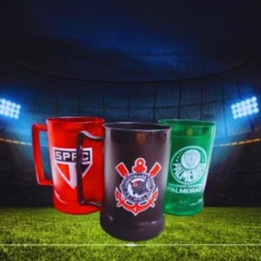 Imagem de Caneca Tematicas Futebol para bebidas 400ml. - JJ FERRARI, Corinthians