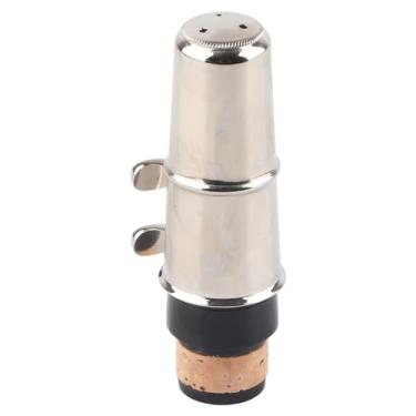 Imagem de Kit de bocal de clarinete profissional resistente e durável com ligadura e plástico Captão portátil Black Clarinet Acessório para iniciantes e estudantes ABS metal e madeira sólida