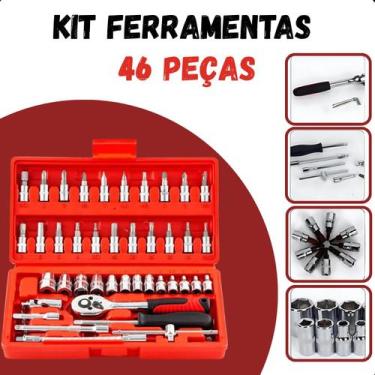 Imagem de Ferramentas organizadas em maleta resistente com 46 itens - FAZA