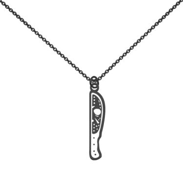 Imagem de WUSUANED Colar com personagem de filme de terror e máscara assustadora, joia Jason Killer, presente para fãs de terror, Large, Aço inoxidável, Sem Pedra Preciosa