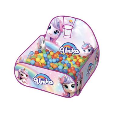 Imagem de Piscina de Bolinha Unicórnio Unika 50 Bolinhas - LP Toys, Rosa