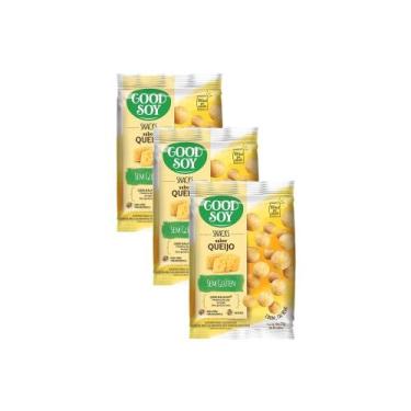 Imagem de Kit 3 Snack Good Soy Sabor Queijo 25g