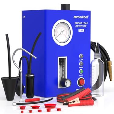 Imagem de MR CARTOOL Máquina De Fumaça Automotiva T105, Testador De Vazamento, Testador De Fumaça Com Bomba De Ar E Manômetro Integrados, Kit De Ferramentas De Detector De Diagnóstico A Vácuo Para Sistema De Ca