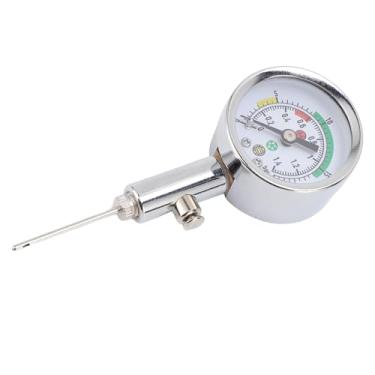 Imagem de RiToEasysports Medidor de Pressão da Bola, Leituras Precisas de Pressão Com Ponteiro Fácil de Ler, Botão Fácil de Usar, Construção de Metal, Sem Ferramenta Necessária, para o Vôlei de Basquete de