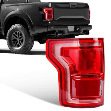 Imagem de Autoverve Luzes traseiras para Ford F150 F-150 2015 2016 2027 Tampa traseira de freio de LED traseira lente com montagem de ponto cego lado esquerdo do motorista HL3Z-13405-D HL3Z13405D HL3Z-13405-DCP