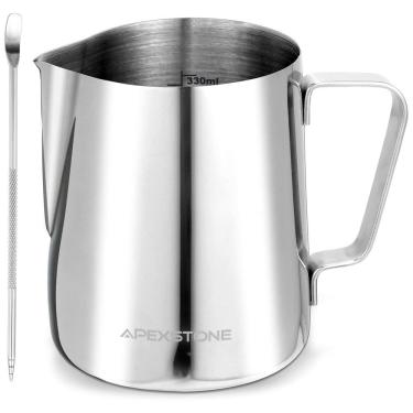 Imagem de Jarra Leiteira Cremeira 350 mL Aço Inoxidável de Grau, APEXSTONE 8541933884, Prateado