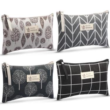 Imagem de Conjunto de bolsas de cosméticos: bolsa de viagem de lona Boao para mu