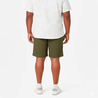 Imagem de Bermuda de Linho Plus Size Masculino Short Mauricinho Elástico com Cor
