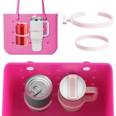 Imagem de Lyforaz Acessórios para porta copo Bogg, suporte de copo e suporte de telefone de silicone, serve para Stanley de 473 a 1,134 g, suporte de bebida compatível com bolsas Bogg e sacola Simply Southern