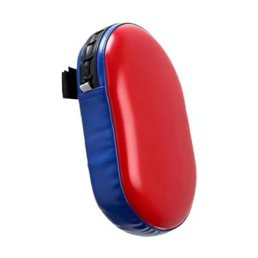 Imagem de RNXRZANK a Luva de Boxe com Alvo para As Mãos, Ideal para Treino de Boxe, Kickboxing E Outras Atividades Esportivas. Feita em Couro PU, Esta Luva é Perfeita Pa, Vermelho, Tamanho real