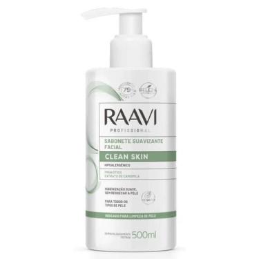 Imagem de Sabonete Facial Hipoalergênico Clean Skin Raavi 500ml - Limpeza e Hidr