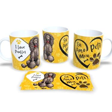 Imagem de Caneca Xícara Cachorro Café Chá Amante de Pets (I love Poodle)