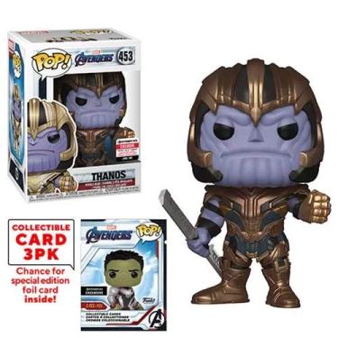 Imagem de Os Vingadores Ultimato Boneco Pop Funko Thanos Exclusivo E.E. Brinde Cartas