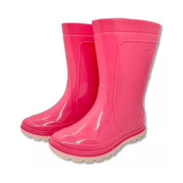 Imagem de Bota de Borracha Galocha Infantil Impermeavel Grendene, Rosa, 25/26