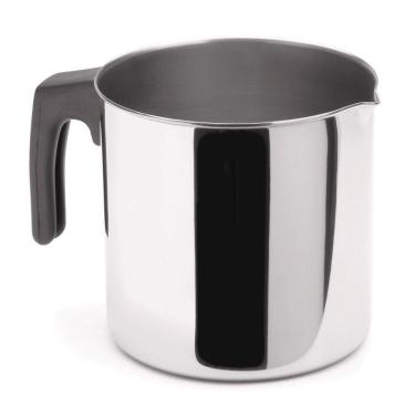 Imagem de Fervedor De Aço Inox Leiteira 2 Litros Para Fogão De Indução Chaleira Bule Multiuso Servir Esquentar