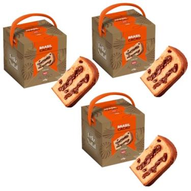 Imagem de Panetone Alpino Chocolate Trufado 880g Kit com 3 Unidades Brasil Cacau