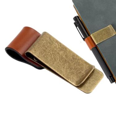 Imagem de Suporte de caneta para notebook, grampo de laço para lápis | Suporte de caneta retrô multifuncional para agendas, agendas, calendários, decoração