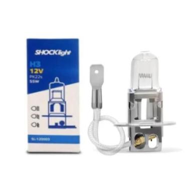 Imagem de Lâmpada Standart Shock Light H3 12V 55W Pk22S Universal - Shocklight