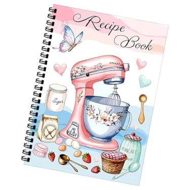 Imagem de Blank Cookbook - 100 Sheets Spiral Recipe Book,Spiral Planner with Handwritten Recording Cooking Journal for Daily Kitchen Meal Prep Journaling Beginners Travel Birthday