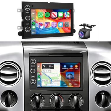 Imagem de Rádio 8 núcleos 6 GB + 128 GB para Ford F150 F250 F350 Fusion Edge Explorer Expedition Car Stereo, Carplay Android Auto, tela sensível ao toque IPS de 7 polegadas, Android 13, EQ, GPS, 5.0 Bluetooth