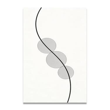 Imagem de LKXGRRSFG Momentos fugazesLienzo Minimalista: Serenidad Paleta Neutra Gran Área Vacía para Espacio Tranquilo19,78x75 cm Sem moldura