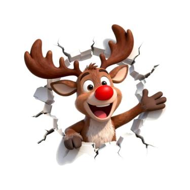 Imagem de MaiKeAYang Decalques de parede 3D, murais, paredes de vinil, removíveis, decorações de Natal para sala de estar, quartos de bebê, quarto, banheiro, casa, parede, decoração DIY