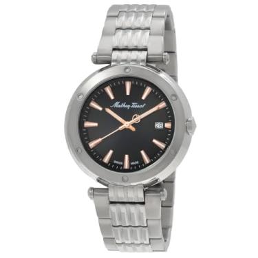 Imagem de Mathey Tissot Relógio masculino Neptune com mostrador preto - H912RRN, Preto
