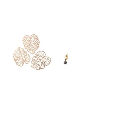 Imagem de Fenteer Enfeite de Parede Criativo em Resina com Arte Abstrata de Folhas de Palmeira, Tema Selva, Ideal para Casa, Escritório, Mesa de Centro, Cama, Banheiro