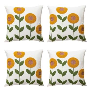 Imagem de Capas Decorativas Para Almofadas, Adequadas Para SofáS, Camas, Salas De Estar E Cadeiras(N1021-KIT4)