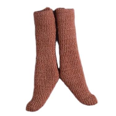 Imagem de Almencla Meias de cano alto em escala 1/12 para bonecas, acessório para vestir, meias de cano alto casuais para cosplay de bonecas de 15 cm (6 polegadas), Laranja