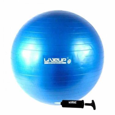 Imagem de Bola Suíça para Pilates com Bomba de Inflar Live Up - 65cm Premium